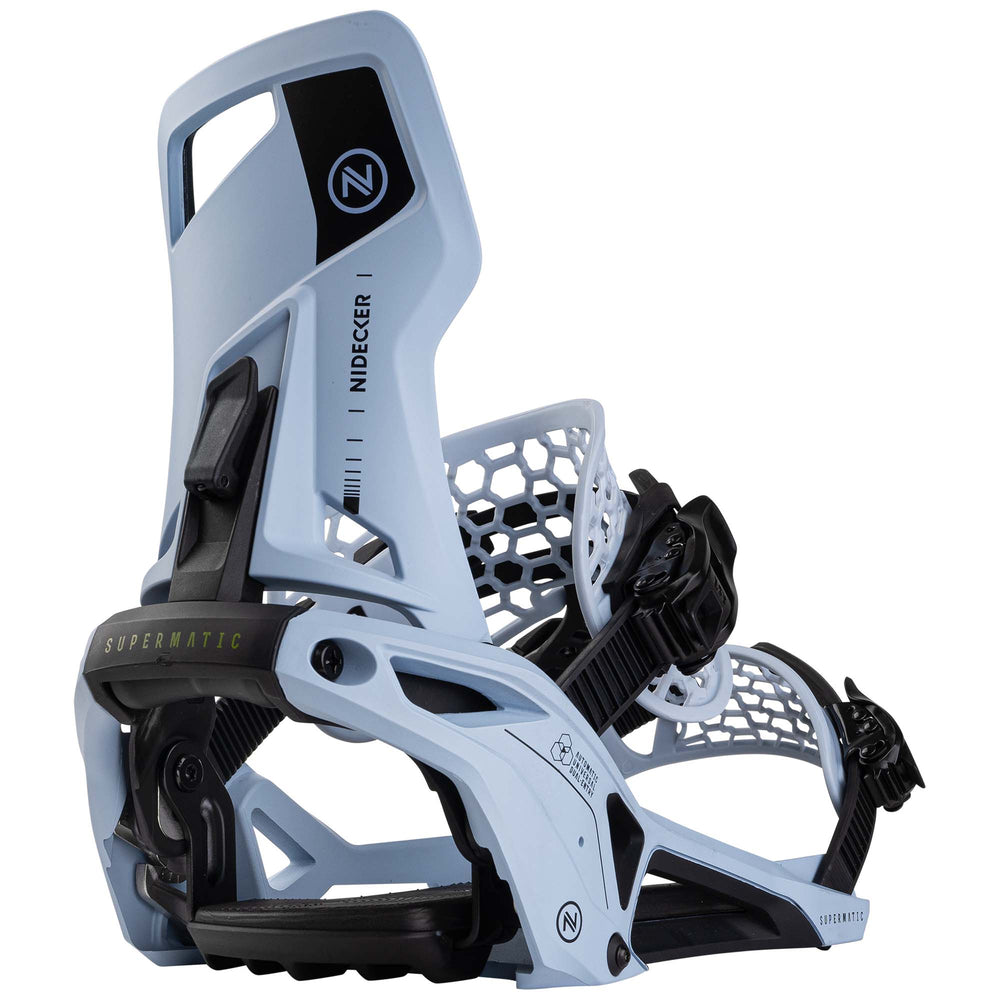 Men's Nidecker Supermatic Snowboard Bindings Cannon Blue Less 15%