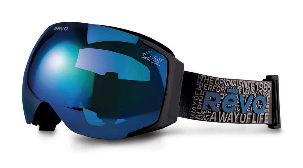 Revo Ikon Bode No.1  Matte Black Blue Water Snow Goggles -20%