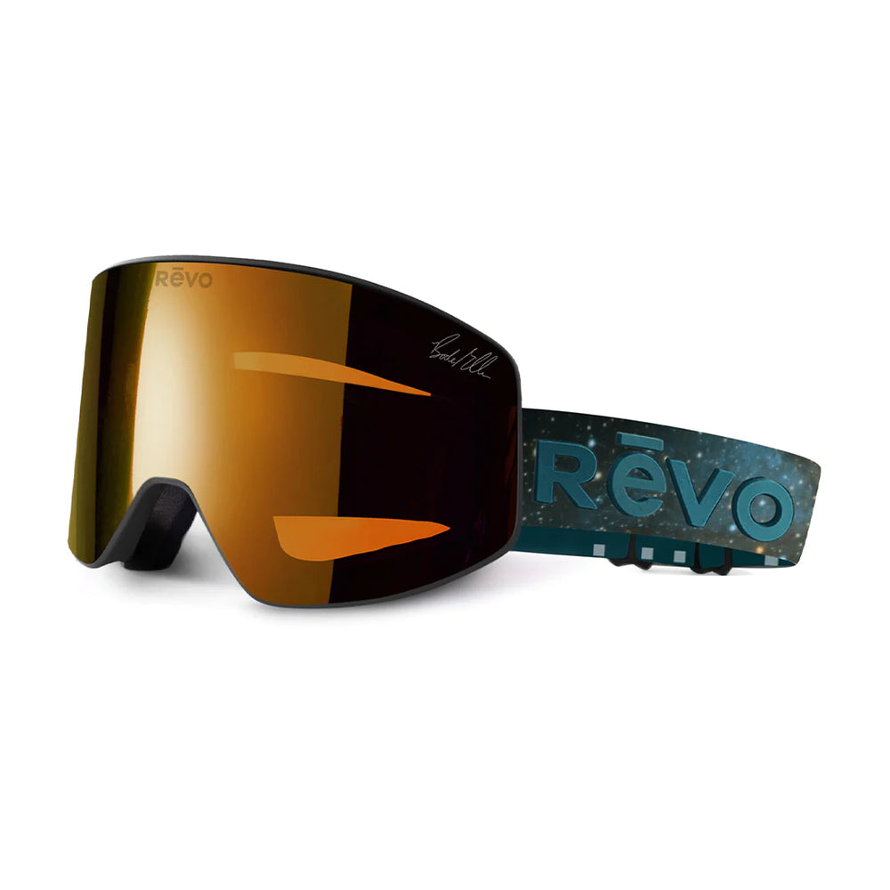 Revo Gravity Bode No. 7 Matte Black Solar Orange Snow Goggles