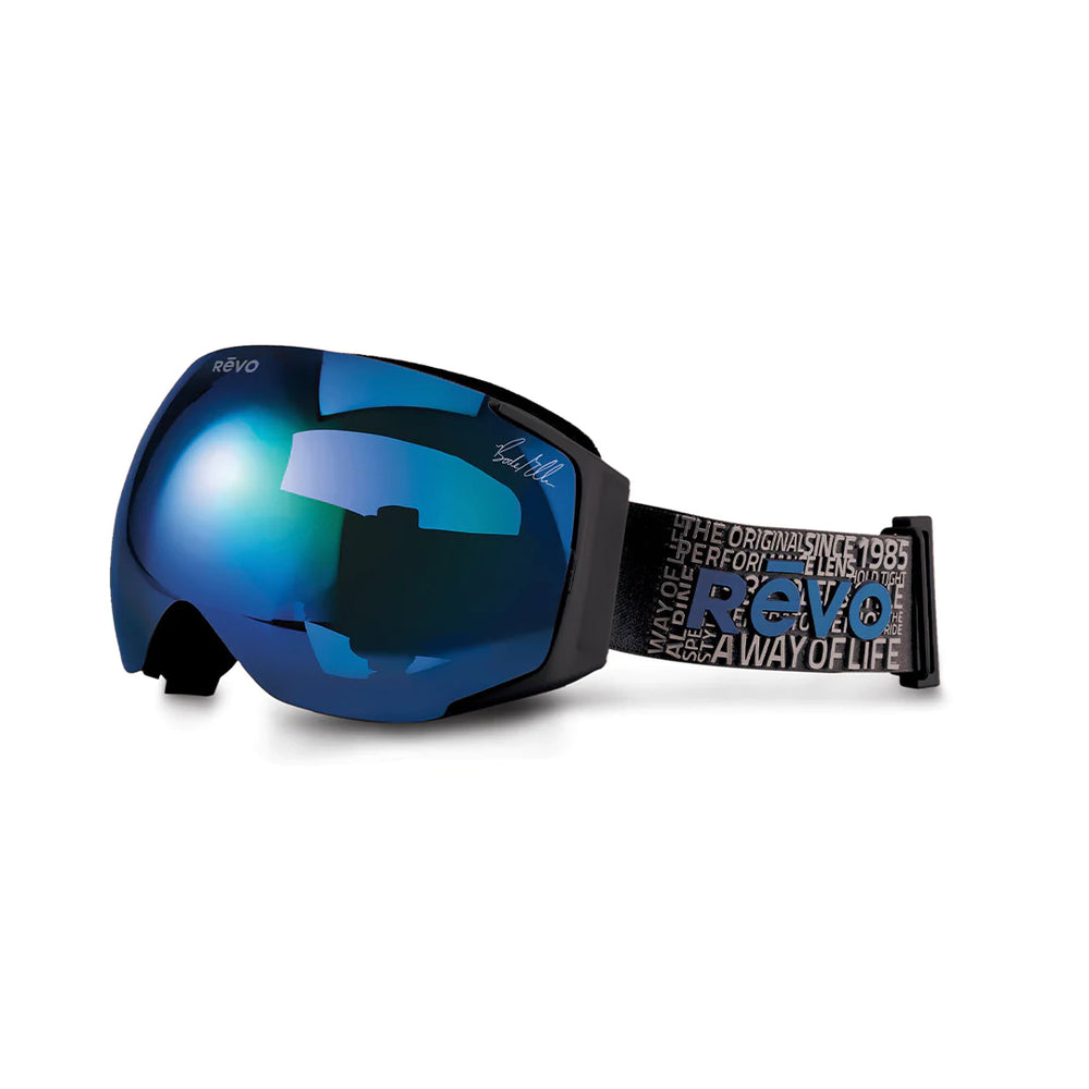 Revo Ikon Bode No.1 Matte Black Blue Water Snow Goggles