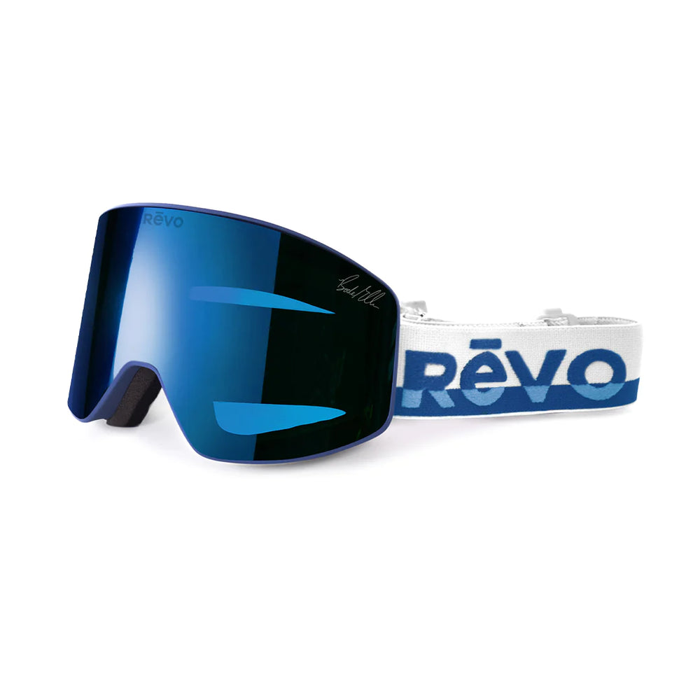 Revo Piste Bode No.3 Matte Navy Blue Water Snow Goggles