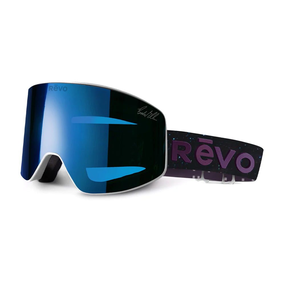 Revo Gravity Bode No. 7 Matte White Blue Water Snow Goggles