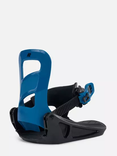 Junior K2 Mini Turbo Snowboard Bindings 2024 Blue Small